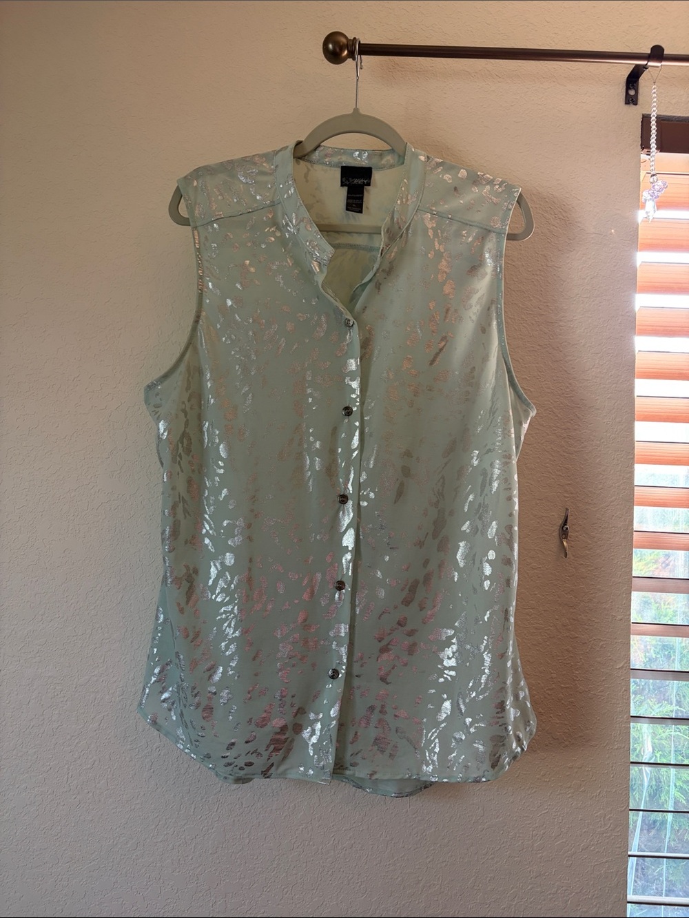 Daytrip - sheer sleeveless top XL